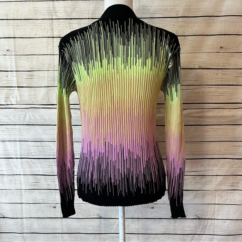 Stretch Zip-Up Sweater Neon Jamie Sadock Sporty - Picture 3 of 8